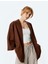 Pamuklu Cepli 3/4 Geniş Kol Oversize Kimono 1