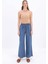 Mavi-Beli Lastikli Denim Pantolon 2