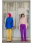 Mor-Wide Leg Yüksek Bel Pantolon 1