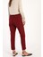 Bordo-Beli Lastikli Havuc Pantolon 4