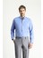 Uzun Kol Slim Fit Dar Kesim Non Iron Ütü Gerektirmeyen Pamuklu Gömlek 3
