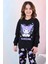 Kız Çocuk Kuromi Baskılı Pijama Takımı 3