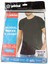 Tişört sıfır yaka pamuklu cotton siyah slim fit yumuşak nefes alabilen yıldız modal SS1-1XS 2