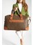 Seyehat Spor Çantası 36 Lt Kabin Boy Valiz 48*35 cm El Valizi Vegan Deri Unisex 45*35 cm Suni Deri 3