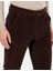 Erkek Koyu Kahverengi Slim Fit Kadife Kanvas Pantolon 50259715-VR084 6