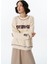 Kovboy Desenli Sweatshirt Bej 4