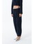 Pile Detaylı Jogger Pantolon Lacivert 3