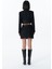 Kemer Aksesuarlı Crop Blazer Ceket Siyah 5