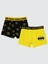 Erkek Çocuk 2'li Boxer Set 2-10 Yaş Sarı 1