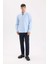 %100 Pamuk Regular Fit Polo Yaka Oxford Basic Düz Uzun Kollu Gömlek A8028AX25SP 2