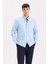 %100 Pamuk Regular Fit Polo Yaka Oxford Basic Düz Uzun Kollu Gömlek A8028AX25SP 3