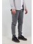 Slim Fit Erkek Kot Pantolon Gri 1
