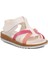 Ayakmod Beyaz-Pembe Bebek Sandalet 1