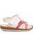Ayakmod Beyaz-Pembe Bebek Sandalet 3