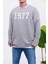 1977 Baskılı Gri Sweatshirt 2