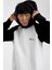 Beyaz Siyah Kollu Kapüşonlu Sweatshirt 2