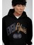 Siyah Eventious Yazılı Kapüşonlu Sweatshirt 2