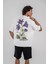 Wild Fleurs Baskılı Beyaz Yıkamalı Gömlek 3