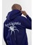 Lacivert Örümcek Baskılı Kapüşonlu Sweatshirt 3