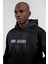 Siyah NM-6090 Baskılı Kapüşonlu Sweatshirt 2