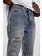 Lacivert KP-389-1 Bf Yırtık Detaylı Jean 2