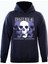 Hysterigal Baskılı Kapüşonlu Içi Yumuşak Polarlı Oversize Sweatshirt - Lacivert 1