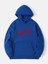 Theree Love Baskılı Kapüşonlu Içi Yumuşak Polarlı Oversize Sweatshirt - Saks Mavisi 1