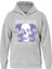 Hysterigal Baskılı Kapüşonlu Içi Yumuşak Polarlı Oversize Sweatshirt - Gri 1