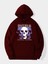 Hysterigal Baskılı Kapüşonlu Içi Yumuşak Polarlı Oversize Sweatshirt - Bordo 1