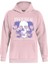 Hysterigal Baskılı Kapüşonlu Içi Yumuşak Polarlı Oversize Sweatshirt - Pembe 1