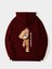 Are You Ok Honey Baskılı Kapüşonlu Içi Yumuşak Polarlı Oversize Sweatshirt - Bordo 1