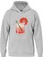 Orange Cocktail Baskılı Kapüşonlu Içi Yumuşak Polarlı Oversize Sweatshirt - Gri 1