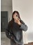 Premium Bisiklet Yaka Basic Oversize Triko Kazak 1
