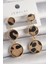 Pilelistore Pirinç Gold Renk 3'lü Leopar Desenli Sallantı Daire Plaka Model Kadın Küpe - TJ-BKP9891 1