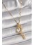 Pilelistore 316L Çelik Gold Renk Zincir Zirkon Taşlı Hilal Yıldız Figür Sallantı Detay Kadın Kolye - TJ-BKO9646 1