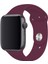 Apple Watch Kordon Düz Renk Silikon 42/44/45/49 mm Uyumlu Mürdüm 1