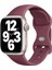 Apple Watch Mat Silikon Kordon 42/44/45/49 mm Uyumlu Mürdüm 1