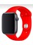 Apple Watch Kordon Düz Renk Silikon 42/44/45/49 mm Uyumlu Kırmızı 1