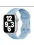 Apple Watch Mat Silikon Kordon 42/44/45/49 mm Uyumlu Mavi 1