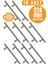 10 Adet Keijo Inox 224 mm Paslanmaz Kulp 1