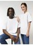 Unisex Bisiklet Yaka Oversize T-Shirt Basic 1