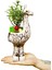 Dekoratif Seramik Zürafa Saksıda Euonymus Bonsai Hediyelik Ev Ofis Bitkisi Canlı Çiçek 2