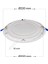 18W Tasarruflu LED Yuvarlak Gün Işığı Sıva Altı Slim Panel Tavan Aydınlatma Armatürü-1 Adettir 4