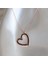 Kalp Siyah Zirkon Taşlı Rose Gold Kaplama Gümüş Kolye 2