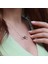 Renkli Zirkon Taşlı Kelebek Detaylı Sonsuzluk Rose Gold Kaplama Gümüş Kolye 2