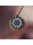 Renkli Zirkon Taşlı Yıldız Rose Gold Kaplama Gümüş Kolye 2