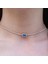 Aquamarin Taşlı Rose Gold Kaplama Choker Gümüş Kolye 5