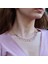 Renkli Zirkon Taşlı Rose Gold Kaplama Trend Gümüş Kolye 4