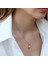 Nazar Boncuklu Rose Gold Kaplama Terlik Gümüş Kolye 4