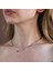 Yeşil Zirkon Taşlı Serpent Choker Gümüş Kolye 2